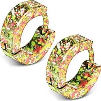 Náušnice Ocelové náušnice barevné