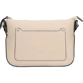 Kabelka Kožená dámská crosbody kabelka Katana Dores - béžová