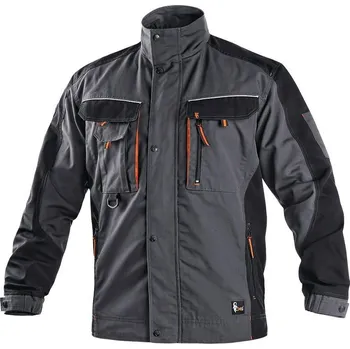 pracovní bunda BLŮZA CXS SIRIUS LUCIUS, PÁNSKÁ, ŠEDO-ORANŽOVÁ Barva: Šedivá, Velikost: 62