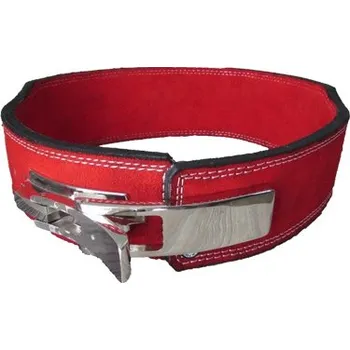 Opasek na cvičení TITANUS fitness Opasek s pákovou přezkou 10/8 (červená) L