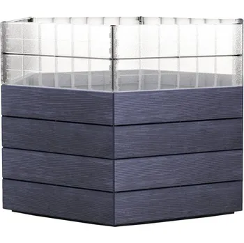 Vyvýšený záhon Ergo Turbo L 110 x 110 x 75 cm antracit