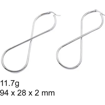 Náušnice Náušnice - Kruhy - 94 x 28 x 2 mm - 11.7g