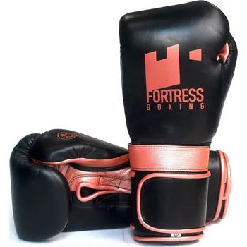 Boxerské rukavice Boxerské rukavice Fortress SS2.0V - černá / růžové zlato