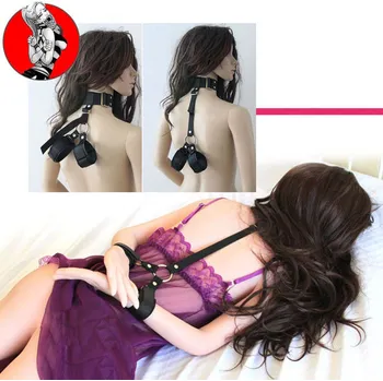 Nylonový popruh s obojkem pro poutání rukou za zády