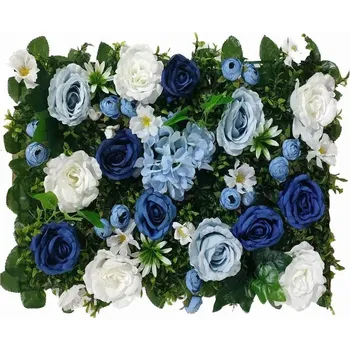 Příslušenství pro plot Umělá zelená živá Stěna KVĚTINY růže 4, 60x40cm