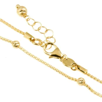 Náramek ŠPERKY-NM, Zlatý dámský náramek kuličky 1727 Délka náramku: 20 cm