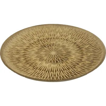 H&L Dřevěný kulatý podnos Wood 29cm, paprsky