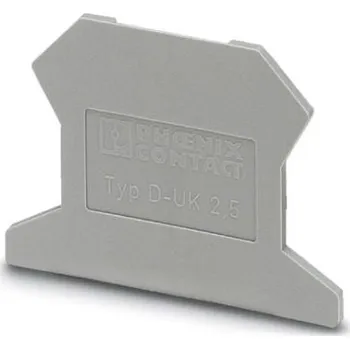 Rozvaděč PHOENIX CONTACT PHOENIX Přepážka D-UK 2,5 koncová 3001022