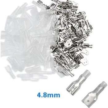 Počítačové příslušenství Fastony, zdířky a krytky 4,8mm - sada 200ks