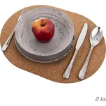 Korkové oválné prostírání - 2 ks