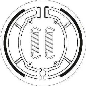 Brzda pro motocykl Brzdové pakny MR3 zadní YAMAHA YBR 125 rok 05-07