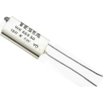 Elektronická součástka 1K0 WK66950, rezistor 6W drátový keramický