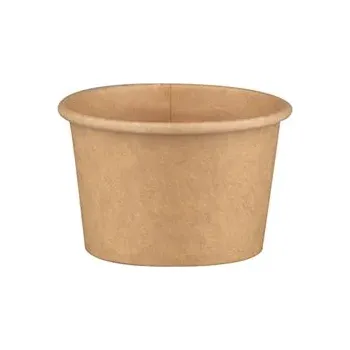 Jednorázové nádobí Gastro obaly Kelímek papírový hnědý na zmrzlinu 140ml (min. počet 1000ks)