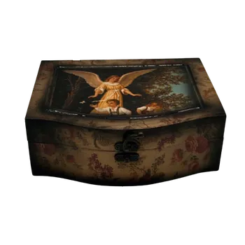 Dřevěná krabička-Pečující Anděl(malá)