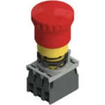 Pizzato Elettrica E2AC-DXBC1000, E2AC-DXBC1000 nouzový vypínač, 250 V/AC, 2 rozpínací kontakty, 1 spínací kontakt, 5 ks