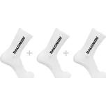 Vysoké bavlněné ponožky Salomon EVERYDAY CREW 3-PACK bílé LC2086000 - L | UK 8 | US 9,5