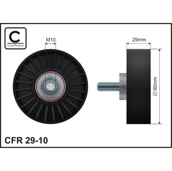 Auto-moto Vratná/vodicí kladka, klínový žebrový řemen Caffaro 29-10