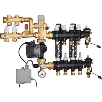 rozdělovač topení Caleffi 182 6-CESTNÝ KOMPLETNÍ ROZDĚLOVAČ S ČERPADLEM - NEW