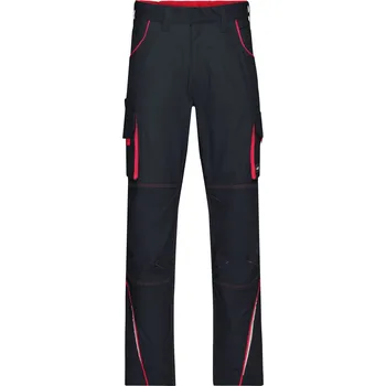 Pánské kalhoty Daiber Pracovní kalhoty Color JN847 Barva: Carbon - Červená, Velikost: 48