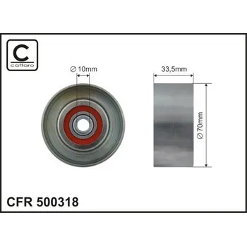Napínací kladka, žebrovaný klínový řemen CAFFARO 500318