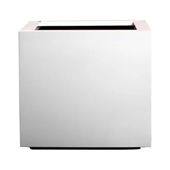 Květináč Čtvercový samozavlažovací květináč STEEL PLUS, více variant - Hobby Flower Barva: bílá, Rozměry: 35 x 35 x 35