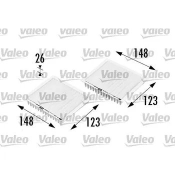 Kabinový filtr Filtr, vzduch v interiéru VALEO 698469