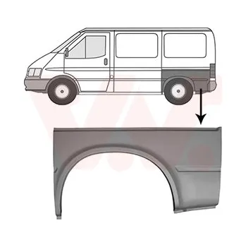 Blatník karosérie Boční stěna VAN WEZEL 1897147