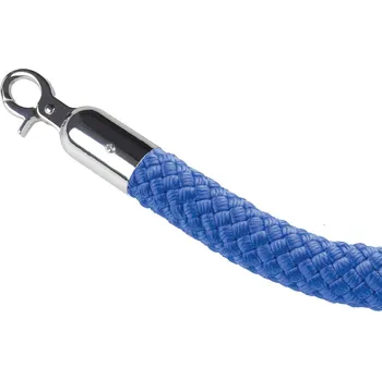 Lano Pletené lano pro zahrazovací sloupek, 1,5 m, modrá