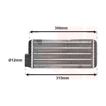 Auto-moto Výměník tepla, vnitřní vytápění VAN WEZEL 76006017