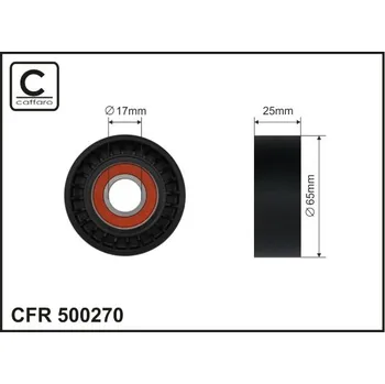 Napínací kladka, žebrovaný klínový řemen Caffaro 500270