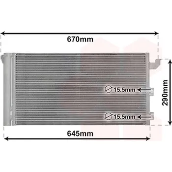 Výparník klimatizace Kondenzátor, klimatizace VAN WEZEL 17005406
