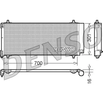 Klimatizace automobilu Kondenzátor, klimatizace DENSO DENDCN21027