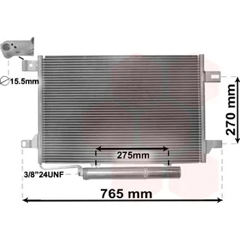 Výparník klimatizace Kondenzátor, klimatizace VAN WEZEL 30005382