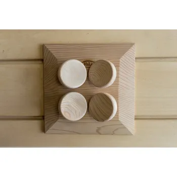 HALU designový čtvercový ergonomický podhlavník do sauny z cedru - HALU-CTV-ERGPODHL-CEDR