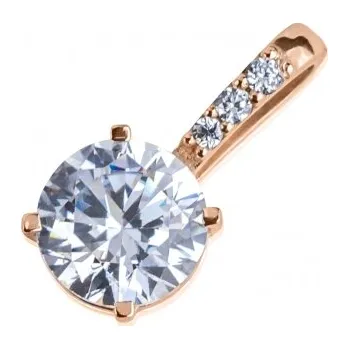 Přívěsek Couple, Přívěsek Joyce, růžové zlato se zirkony, 585-66-2-0199.4C00.0.00.001.26