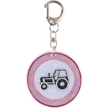 Reflexní přívěsek - Zákaz vjezdu traktorů - splňuje EN 13356 | EN 17353