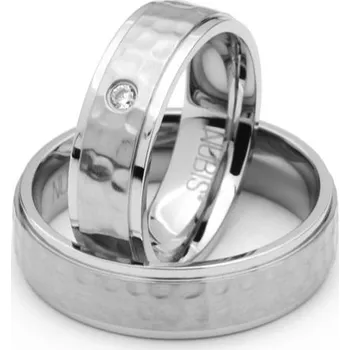 Prsten Snubní prsteny tepaná ocel