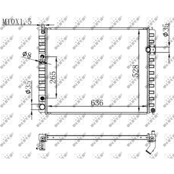 Chladič motoru Chladič, chlazení motoru NRF 59147