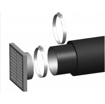 Krbová kamna Jotul set pro připojení externího vzduchu - průměr 100mm, délka 1m, pro F 305, pro F 520, F 500, I 620