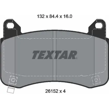 Brzdová destička Sada brzdových destiček, kotoučová brzda TEXTAR 2615201