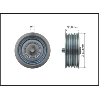 Vratná/vodicí kladka, klínový žebrový řemen Caffaro 500429