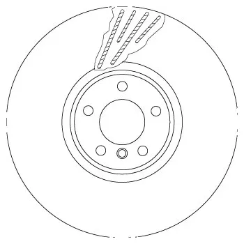 Brzdový kotouč Brzdový kotouč TRW DF6618S