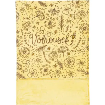 Potravinová fólie Vobrousek XXL PEČIVÁK - medonosné kvítí a včely Barevné provedení: Hnědé