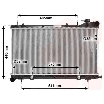 Autodíl Chladič, chlazení motoru VAN WEZEL 51002049