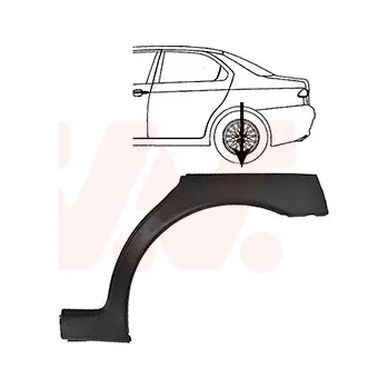 Karosérie Boční stěna VAN WEZEL 0156147