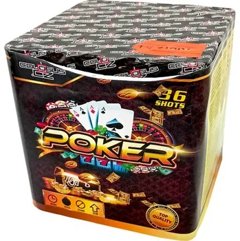 Zábavní pyrotechnika Kompaktní ohňostroj Poker 36 ran / 25mm