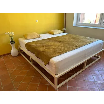 Postel Kovová postel MINIMA Povrchová úprava: bílá, Rozměr: 120 x 200 cm