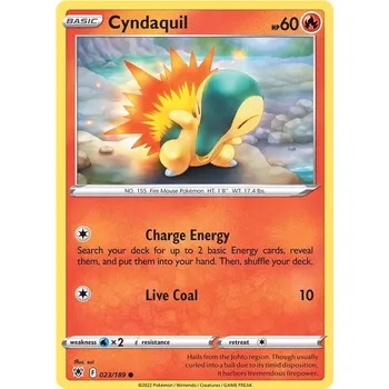 Sběratelská karetní hra Cyndaquil 023/189 - Astral Radiance Typ karty: Non-Holo