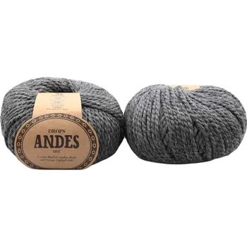 Příze Drops Andes Mix 0519 tmavá šedá