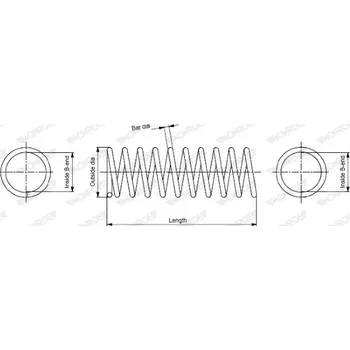 Pružina podvozku MONROE SP0114